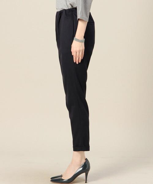 BEAUTY&YOUTH UNITED ARROWS（ビューティーアンドユースユナイテッドアローズ）の「BY ウエストギャザー9分丈パンツ◆（その他パンツ・レディース・ブラック/オリーブ/ネイビー/ブラウン・SMALL/MEDIUM）」の11枚目の写真