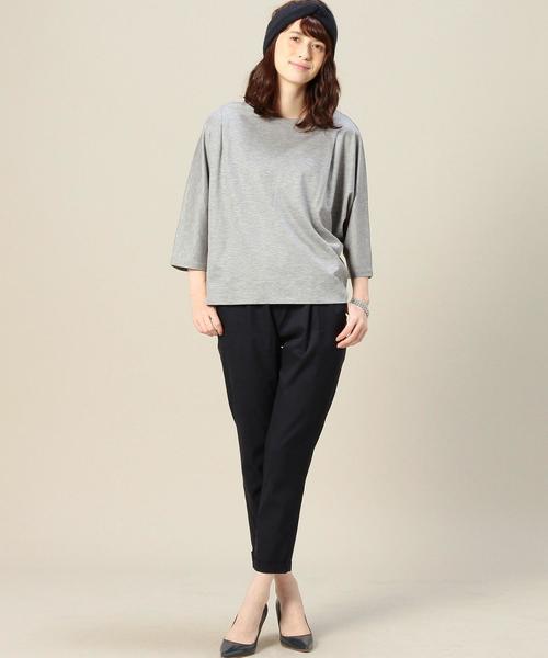 BEAUTY&YOUTH UNITED ARROWS（ビューティーアンドユースユナイテッドアローズ）の「BY ウエストギャザー9分丈パンツ◆（その他パンツ・レディース・ブラック/オリーブ/ネイビー/ブラウン・SMALL/MEDIUM）」の12枚目の写真