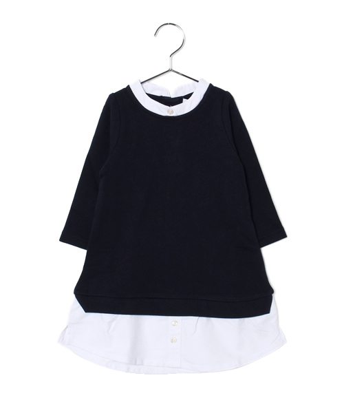 B:MING by BEAMS（ビーミングバイビームス）の「ビーミング by ビームス / カット×布帛ワンピース（ワンピース・キッズ・ナチュラル/ネイビー・110/100/120/130/90/80）」の13枚目の写真