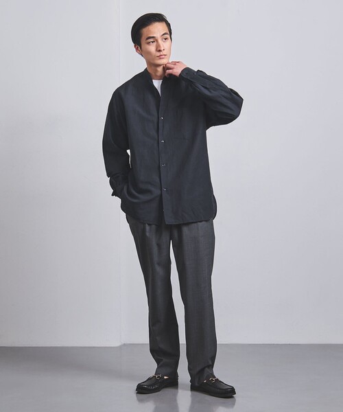 UNITED ARROWS（ユナイテッドアローズ）の「オールギャザー イージー パンツ（その他パンツ・メンズ・グレー/ネイビー/その他1・S/M/L/XL）」の5枚目の写真