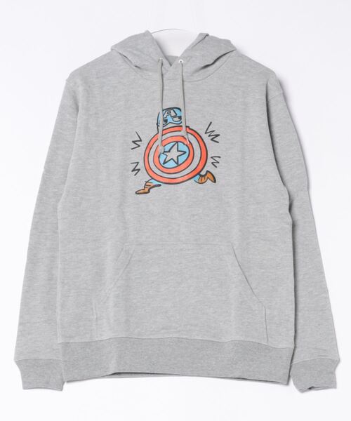 MARVEL(マーベル)の「【 MARVEL 】手書き風 アートフーディ(パーカー・メンズ・グレー系その他2/グレー系その他・LARGE/MEDIUM)」の2枚目の写真