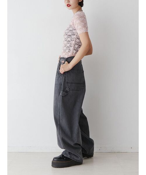 jouetie(ジュエティ)の「レースフィットTシャツ(Tシャツ/カットソー・レディース・ブラック/オフホワイト/ピンク/ブルー・MEDIUM/LARGE)」の16枚目の写真