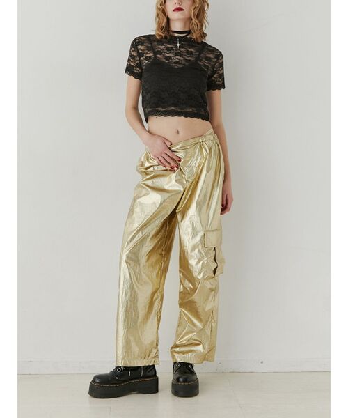 jouetie(ジュエティ)の「レースフィットTシャツ(Tシャツ/カットソー・レディース・ブラック/オフホワイト/ピンク/ブルー・MEDIUM/LARGE)」の21枚目の写真