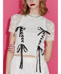 jouetie | レースフィットTシャツ(Tシャツ/カットソー)