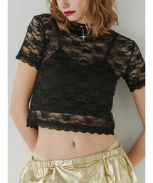 jouetie | レースフィットTシャツ(Tシャツ/カットソー)