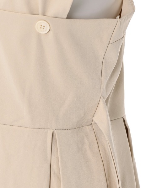 Narcissus（ナルシス）の「【Narcissus】タックフレアロングワンピース（ワンピース・レディース・ベージュ/ブラック・FREE）」の4枚目の写真