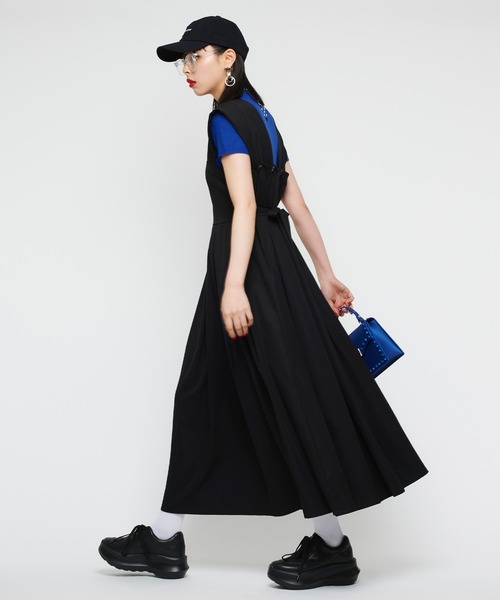 Narcissus（ナルシス）の「【Narcissus】タックフレアロングワンピース（ワンピース・レディース・ベージュ/ブラック・FREE）」の12枚目の写真