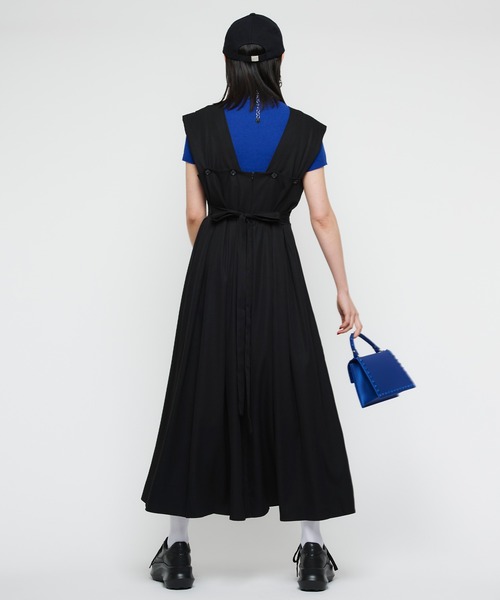 Narcissus（ナルシス）の「【Narcissus】タックフレアロングワンピース（ワンピース・レディース・ベージュ/ブラック・FREE）」の13枚目の写真