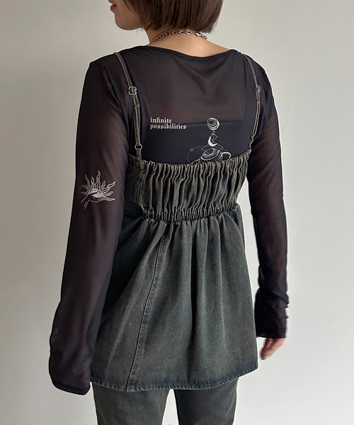 apres jour mignon（アプレジュールミニョン）の「ダブルジップデニム