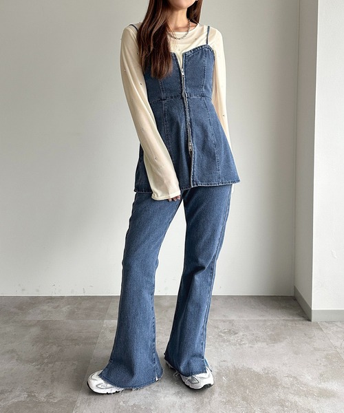 apres jour mignon（アプレジュールミニョン）の「ダブルジップデニム