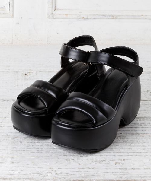 attagirl(アタガール)の「厚底パデットサンダル(サンダル・レディース・アイボリー/ブラック/ライトブルー・S/M/L)」の5枚目の写真