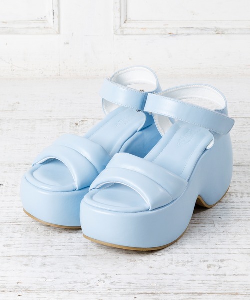 attagirl(アタガール)の「厚底パデットサンダル(サンダル・レディース・アイボリー/ブラック/ライトブルー・S/M/L)」の6枚目の写真