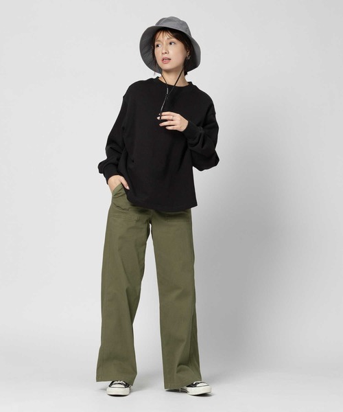 CAMP7(キャンプセブン)の「CAMP7(キャンプ7)UVテープロゴハット(ハット・レディース・ダークベージュ/ダークグレー/ブラック・フリー)」の8枚目の写真