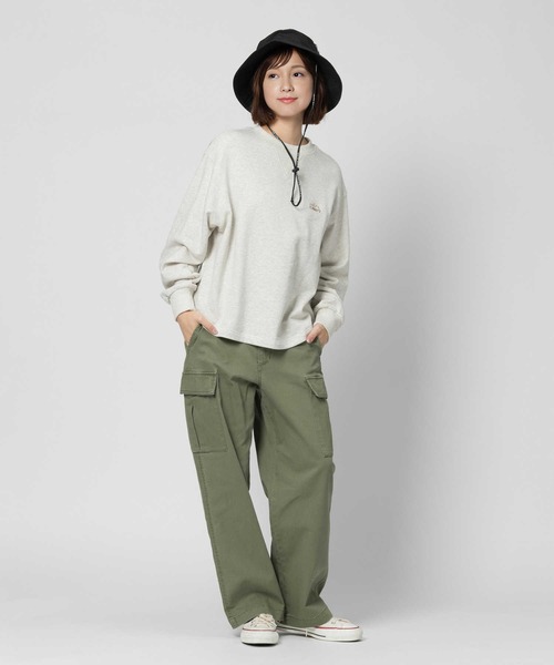 CAMP7(キャンプセブン)の「CAMP7(キャンプ7)UVテープロゴハット(ハット・レディース・ダークベージュ/ダークグレー/ブラック・フリー)」の6枚目の写真