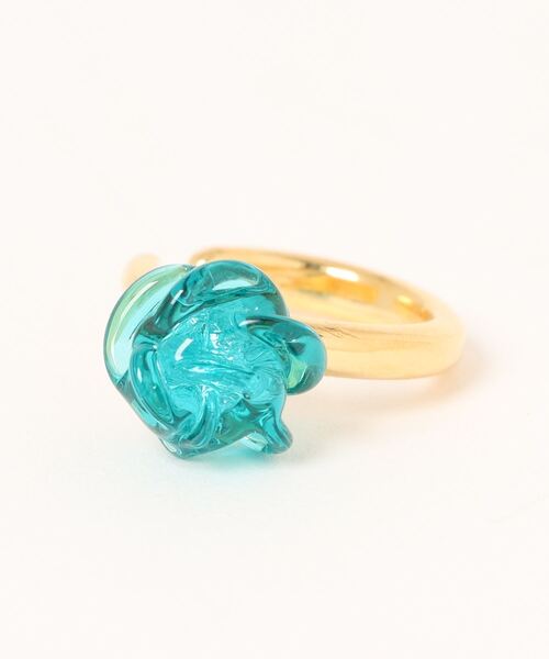 カヤ(カヤ)の「【カヤ】透け梅ガラスイヤーカフ(イヤーカフ・レディース・イエロー系その他/ブルー/ホワイト系その他/レッド系その他/グリーン系その他/パープル・FREE)」の2枚目の写真