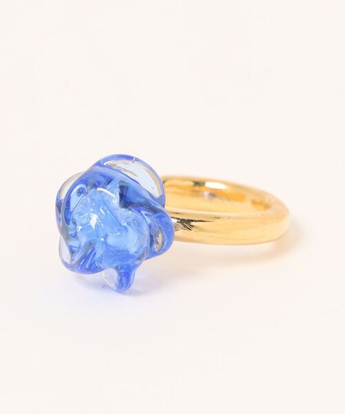 カヤ(カヤ)の「【カヤ】透け梅ガラスイヤーカフ(イヤーカフ・レディース・イエロー系その他/ブルー/ホワイト系その他/レッド系その他/グリーン系その他/パープル・FREE)」の3枚目の写真