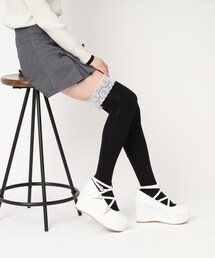 cs T&P | 厚底クロスストラップウエッジパンプス 24SS(パンプス)