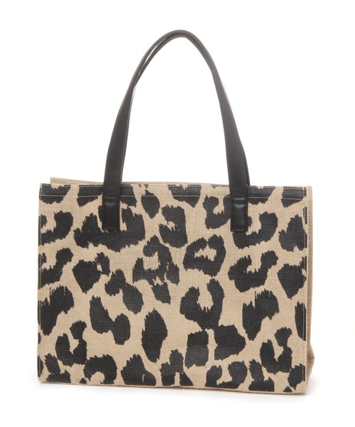 LAKOLE(ラコレ)の「横型ジュートトート / 996448(トートバッグ・レディース・レオパード/ゼブラ・FREE)」の3枚目の写真