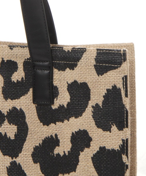 LAKOLE(ラコレ)の「横型ジュートトート / 996448(トートバッグ・レディース・レオパード/ゼブラ・FREE)」の7枚目の写真