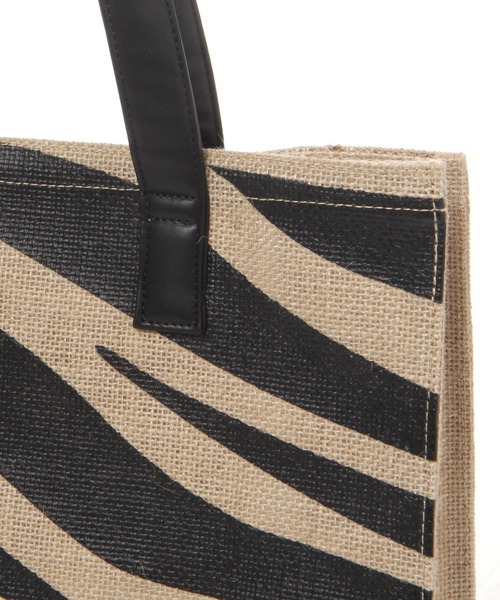 LAKOLE(ラコレ)の「横型ジュートトート / 996448(トートバッグ・レディース・レオパード/ゼブラ・FREE)」の11枚目の写真
