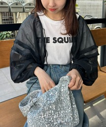 CIAOPANIC TYPY | 【india】ネットレースシャーリング袖ボリュームボレロ(シャツ/ブラウス)