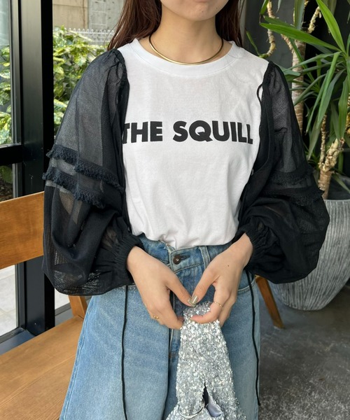 CIAOPANIC TYPY（チャオパニックティピー）の「【india】ネットレースシャーリング袖ボリュームボレロ（シャツ/ブラウス・レディース・ホワイト/ブラック・ONE SIZE）」の4枚目の写真