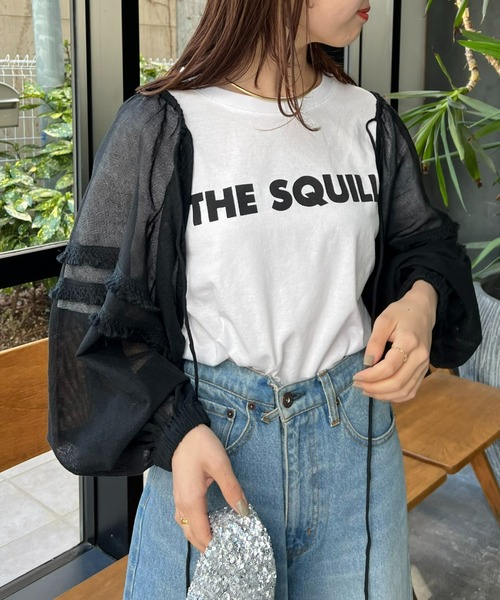 CIAOPANIC TYPY（チャオパニックティピー）の「【india】ネットレースシャーリング袖ボリュームボレロ（シャツ/ブラウス・レディース・ホワイト/ブラック・ONE SIZE）」の13枚目の写真