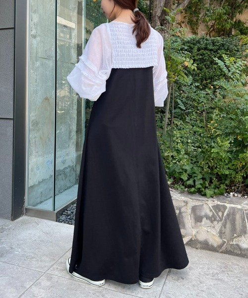 CIAOPANIC TYPY（チャオパニックティピー）の「【india】ネットレースシャーリング袖ボリュームボレロ（シャツ/ブラウス・レディース・ホワイト/ブラック・ONE SIZE）」の11枚目の写真