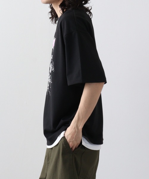 FUNALIVE（ファンアライブ）の「ワイド 半袖 アニマル Tシャツ（Tシャツ/カットソー・メンズ・オフホワイト/ブラック/ベージュ/ホワイト系/ブラック系/ベージュ系・M/L/LL）」の19枚目の写真