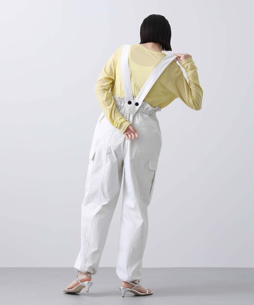 Gready Brilliant（グレディブリリアン）の「綿タッチサス付カーゴパンツ（カーゴパンツ・レディース・アイボリー/カーキ・38）」の5枚目の写真