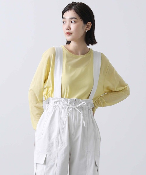 Gready Brilliant（グレディブリリアン）の「綿タッチサス付カーゴパンツ（カーゴパンツ・レディース・アイボリー/カーキ・38）」の6枚目の写真