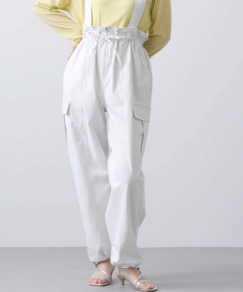 Gready Brilliant（グレディブリリアン）の「綿タッチサス付カーゴパンツ（カーゴパンツ・レディース・アイボリー/カーキ・38）」の9枚目の写真