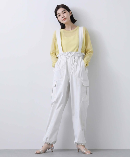 Gready Brilliant（グレディブリリアン）の「綿タッチサス付カーゴパンツ（カーゴパンツ・レディース・アイボリー/カーキ・38）」の13枚目の写真