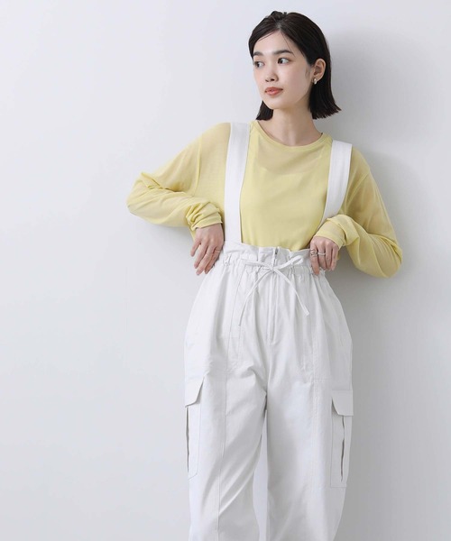 Gready Brilliant（グレディブリリアン）の「綿タッチサス付カーゴパンツ（カーゴパンツ・レディース・アイボリー/カーキ・38）」の14枚目の写真