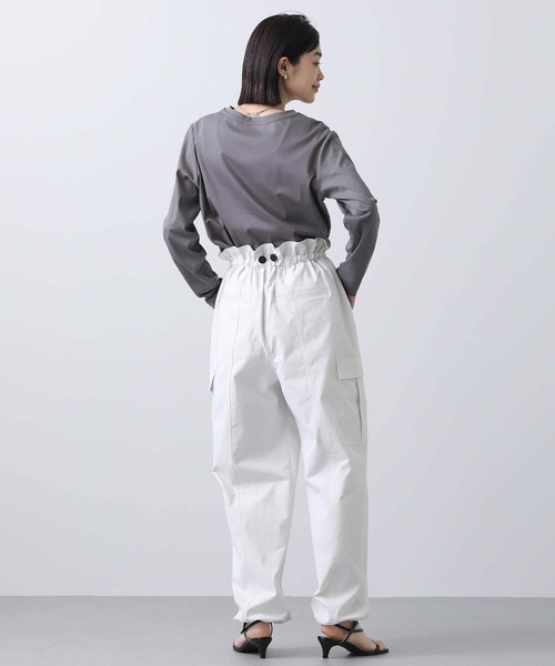 Gready Brilliant（グレディブリリアン）の「綿タッチサス付カーゴパンツ（カーゴパンツ・レディース・アイボリー/カーキ・38）」の16枚目の写真