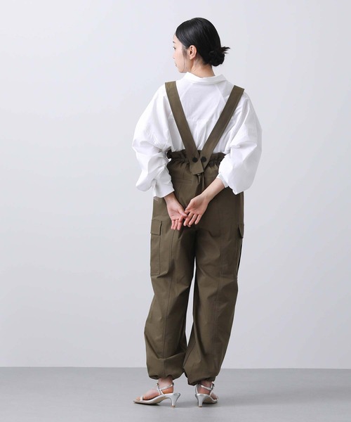 Gready Brilliant（グレディブリリアン）の「綿タッチサス付カーゴパンツ（カーゴパンツ・レディース・アイボリー/カーキ・38）」の21枚目の写真
