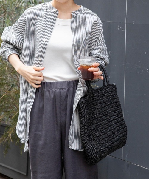 FORK&SPOON（フォークアンドスプーン）の「FORK&SPOON　フライスタンクトップ（タンクトップ・レディース・グレー/オフホワイト/ブラック・1）」の22枚目の写真