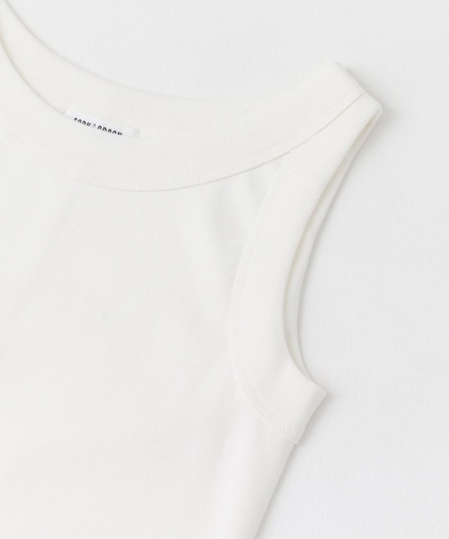 FORK&SPOON（フォークアンドスプーン）の「FORK&SPOON　フライスタンクトップ（タンクトップ・レディース・グレー/オフホワイト/ブラック・1）」の13枚目の写真