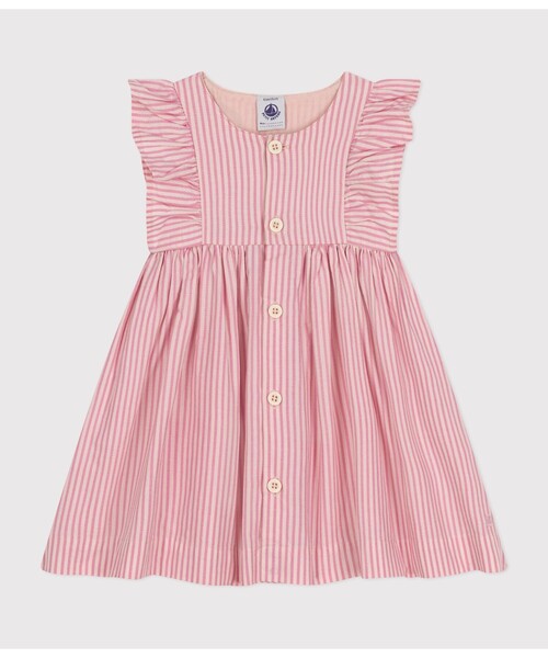 セール】ポプリンワンピース（ワンピース）｜PETIT BATEAU