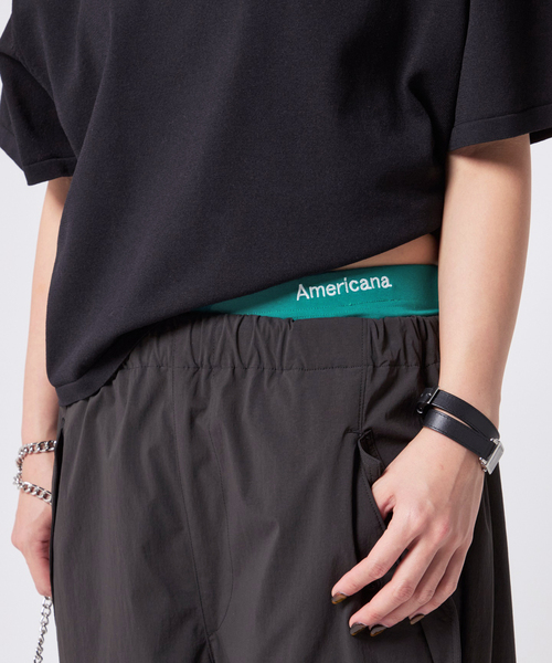 AMERICANA（アメリカーナ）の「【AMERICANA/アメリカーナ】別注ポンチショーツ（その他アンダーウェア/インナー・レディース・グリーン系その他/ネイビー/チャコールグレー・38）」の3枚目の写真