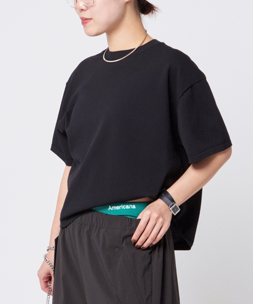 AMERICANA（アメリカーナ）の「【AMERICANA/アメリカーナ】別注ポンチショーツ（その他アンダーウェア/インナー・レディース・グリーン系その他/ネイビー/チャコールグレー・38）」の8枚目の写真