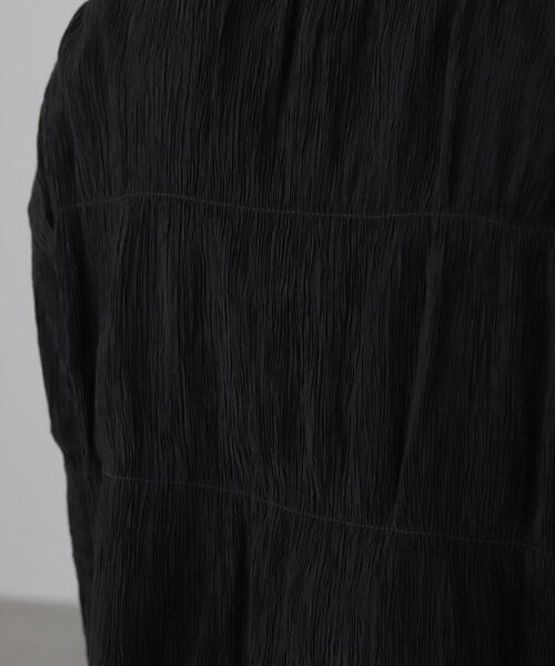 FREE'S MART(フリーズマート)の「◇シアーギャザー前開き短丈ブラウス(カーディガン/ボレロ・レディース・オレンジ/ライトグリーン/ホワイト/イエロー/ブラック・FREE)」の20枚目の写真