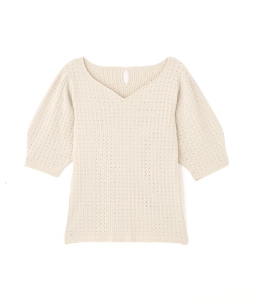 PROPORTION BODY DRESSING(プロポーションボディドレッシング)の「ハートカットランダムリブニット / 1214170408(ニット/セーター・レディース・アイボリー/ブルー/ピンク・SMALL/MEDIUM)」の12枚目の写真