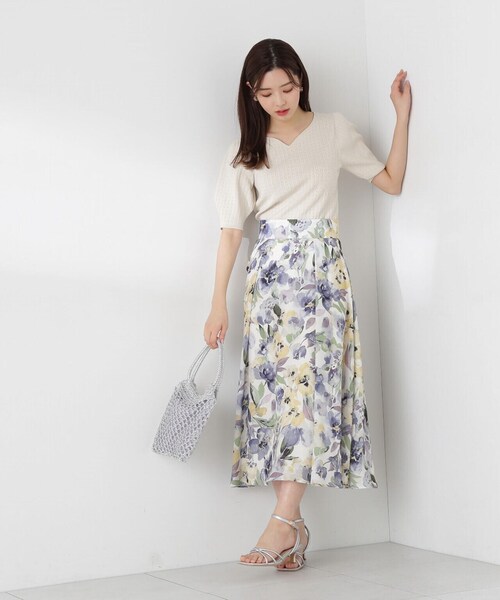 PROPORTION BODY DRESSING(プロポーションボディドレッシング)の「ハートカットランダムリブニット / 1214170408(ニット/セーター・レディース・アイボリー/ブルー/ピンク・SMALL/MEDIUM)」の6枚目の写真