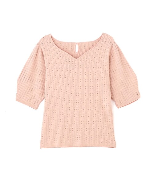 PROPORTION BODY DRESSING(プロポーションボディドレッシング)の「ハートカットランダムリブニット / 1214170408(ニット/セーター・レディース・アイボリー/ブルー/ピンク・SMALL/MEDIUM)」の20枚目の写真