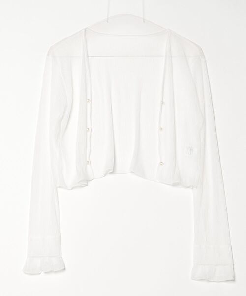 gossip!ロサンゼルス(ゴシップロサンゼルス)の「YUGA ショールカーディガン(カーディガン/ボレロ・レディース・ピンク/ブラック/ホワイト・FREE)」の21枚目の写真