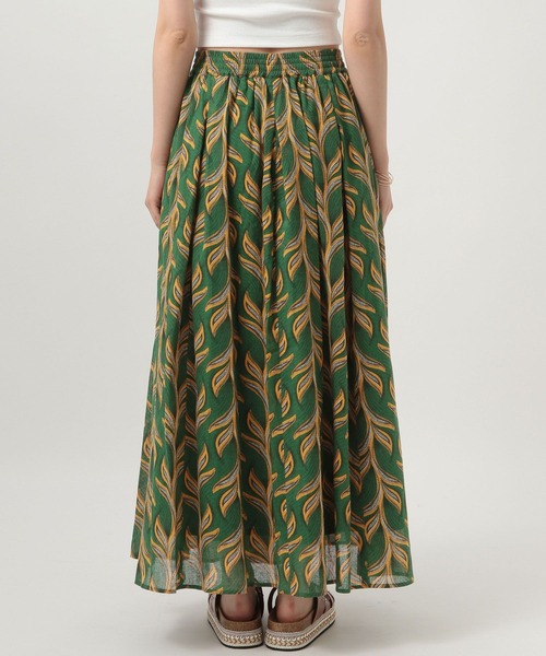 BAYFLOW(ベイフロー)の「バティック風プリントスカート(スカート・レディース・ダークブラウン/グリーン/オレンジ・FREE)」の15枚目の写真