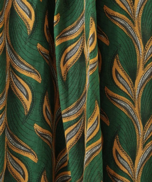 BAYFLOW(ベイフロー)の「バティック風プリントスカート(スカート・レディース・ダークブラウン/グリーン/オレンジ・FREE)」の10枚目の写真