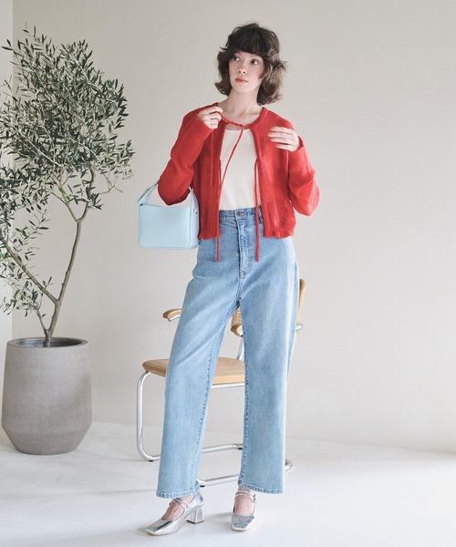 N.（N. Natural Beauty Basic）（エヌエヌナチュラルビューティーベーシック）の「◆【S Size Line】５ポケットワイドデニムパンツ（デニムパンツ・レディース・ライトブルー/ワンウォッシュ・MEDIUM/SMALL/X-SMALL）」の6枚目の写真