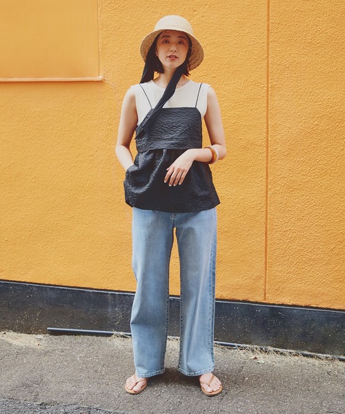 N.（N. Natural Beauty Basic）（エヌエヌナチュラルビューティーベーシック）の「◆【S Size Line】５ポケットワイドデニムパンツ（デニムパンツ・レディース・ライトブルー/ワンウォッシュ・MEDIUM/SMALL/X-SMALL）」の12枚目の写真